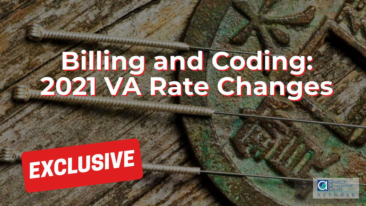 Billing and Coding 2021 VA Rate Changes AAC Info Network