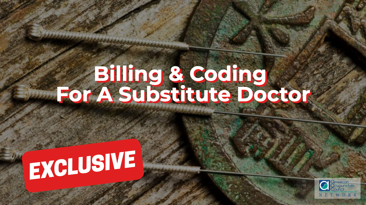 Billing & Coding For A Substitute Doctor