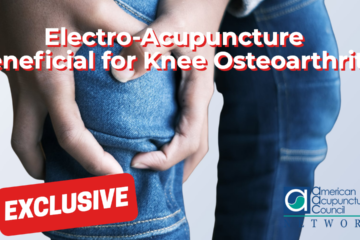 Electro-Acupuncture Beneficial for Knee Osteoarthritis