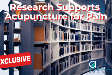 Research Supports Acupuncture for Pain